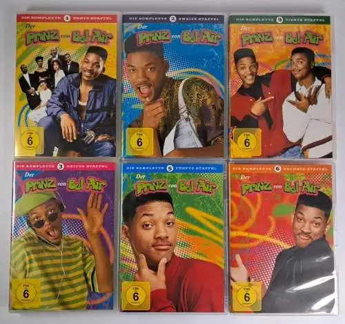 6 DVD-Boxen: Der Prinz von Bel-Air. Staffel 1-6 (komplett), Will Smith, Serie