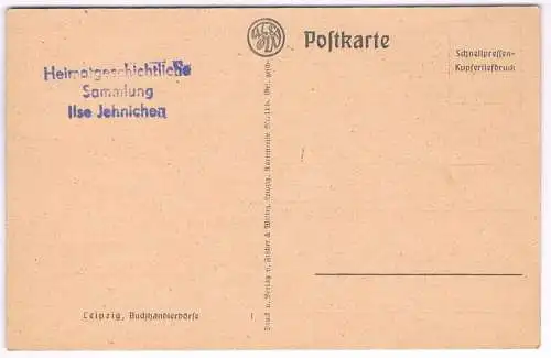 AK Leipzig. Buchhändlerbörse. Postkarte, Verlag Fischer & Wittig, gebraucht, gut