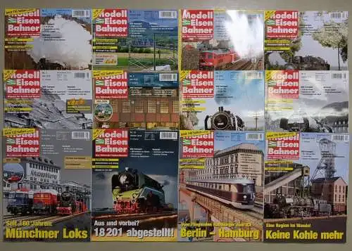 Modelleisenbahner 2018, Heft 1-12, Verlagsgruppe Bahn, Zeitschrift, Modellbau