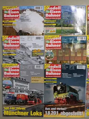 Modelleisenbahner 2018, Heft 1-12, Verlagsgruppe Bahn, Zeitschrift, Modellbau
