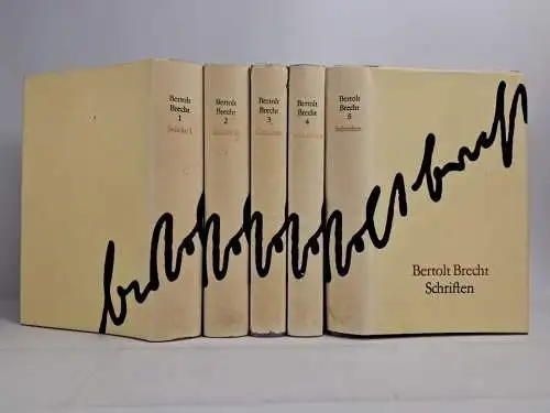 Buch: Bertolt Brecht - Werke in fünf Bänden, 1975, Aufbau-Verlag, 5 Bände