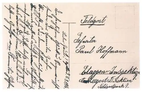AK Herzlichen Glückwunsch zum Geburtstage, Postkarte. Geburstagskarte, 1916