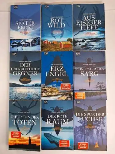 9 Bücher Ingrid Nyström, Voosen & Danielsson, KiWi, Krimis, Rotwild, Erzengel...