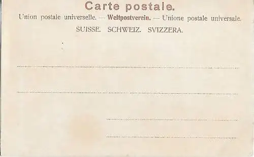 AK Mürren. Eiger. Mönch und Jungfrau. ca. 1902, Postkarte. Ca. 1902