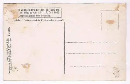AK XII. Deutsches Turnfest in Leipzig 13. Juli 1913, Die allgemeinen Freiübungen
