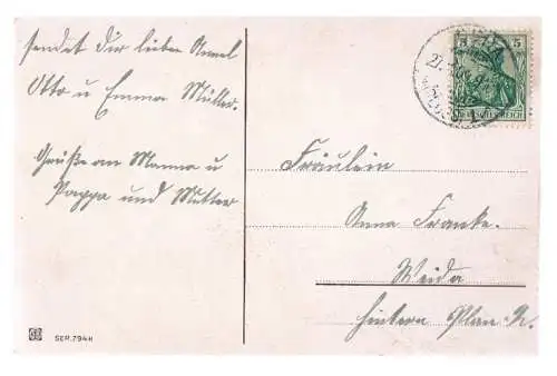 AK Herzlichen Glückwunsch zum Geburtstage, Postkarte. Geburstagskarte, ca. 1909