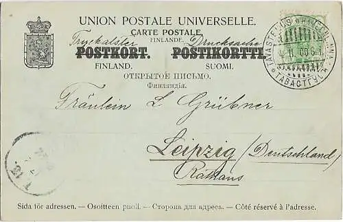 AK Hämeenlinna. Tavastehus. ca. 1900, Postkarte. Ca. 1900, gebraucht, gut