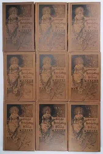 9 von 13 Bänden Bibliothek der Unterhaltung und des Wissens 1894, Union