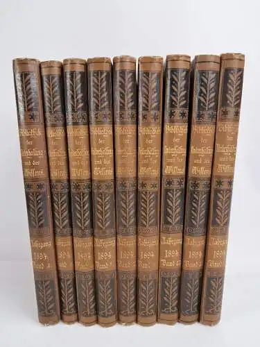 9 von 13 Bänden Bibliothek der Unterhaltung und des Wissens 1894, Union