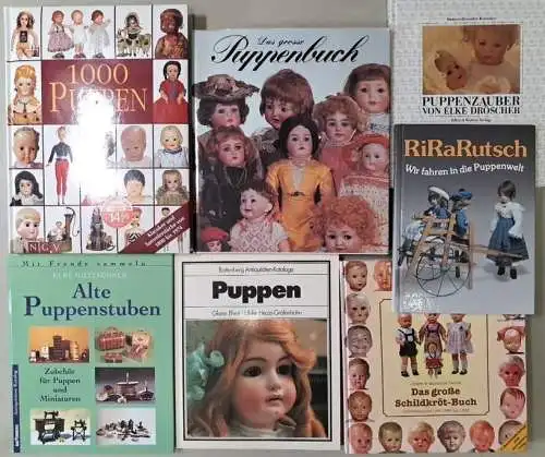 7 Bücher Puppen: Das große Schildkröt-Buch; 1000 Puppen; Das große Puppenbuch...