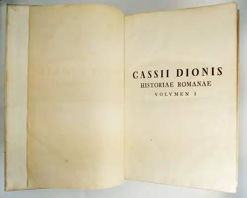 Buch: Cassii Dionis Historiae Romanae, Tom I + II. Ex Edit Reimari, 1750, Herold