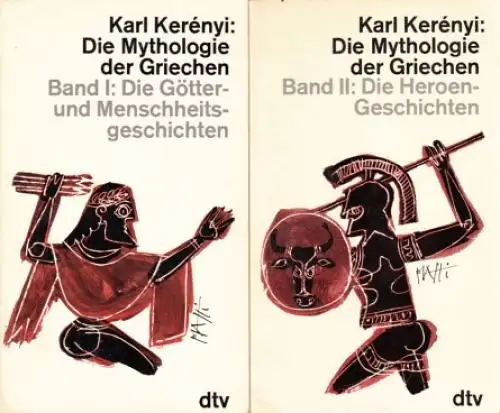 Buch: Die Mythologie der Griechen, Kerenyi, Karl. 2 Bände, dtv, 1988
