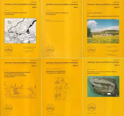 6 Hefte Altenburger Naturwissenschaftliche Forschungen 1997-2000, L. Eißmann