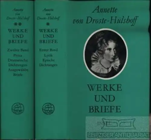 Buch: Werke und Briefe, Droste-Hülshoff, Annette. 2 Bände, 1976, Insel Verlag