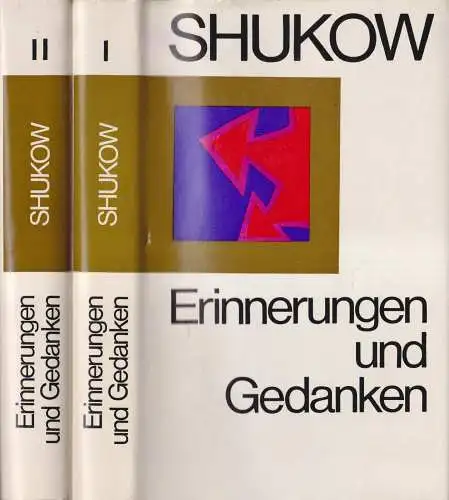 Buch: Erinnerungen und Gedanken, Shukow, G. K. 2 Bände, 1983, Militärverlag