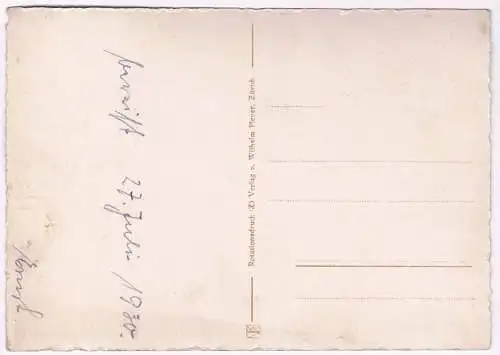 AK Gletsch (1762 m) mit Grimselstrasse. Postkarte, W. Pleyer, gebraucht, gut