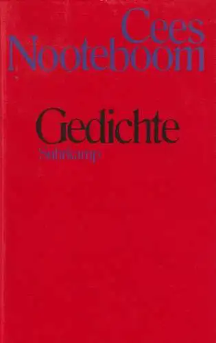 Buch: Gedichte, Nooteboom, Cees, 1994, Suhrkamp, gebraucht, sehr gut