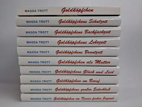 Buch: Goldköpfchen 1-10, Magda Trott, Levermann, 10 Bände, gebraucht, sehr gut