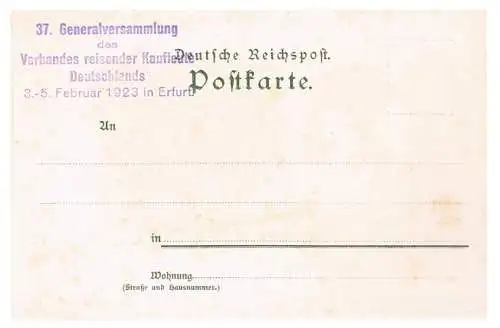 AK Thüringer Trachten. Urleben bei Langensalza, Postkarte. 1923, gebraucht, gut