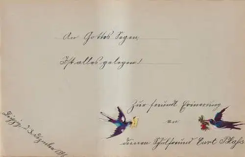 Buch: Album. Privates Poesiealbum, 1890-1892, gebraucht, gut, Leinenband