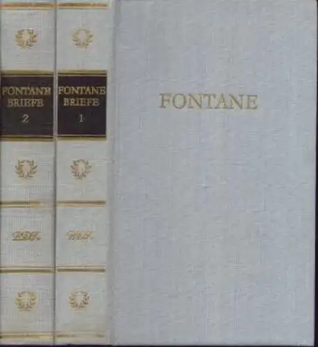 Buch: Briefe in zwei Bänden, Fontane, Theodor. 2 Bände, 1980, Aufbau Verlag