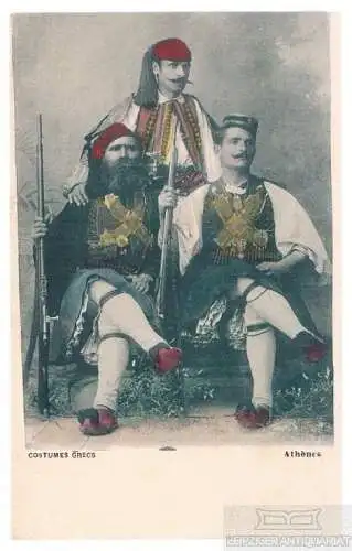AK Costumes Grecs. Athenes, Postkarte. Nr. 153, Verlag Pallis & Cotzias