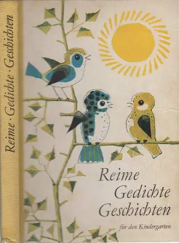 Buch: Reime - Gedichte - Geschichten für den Kindergarten, 1971, Volk & Wissen