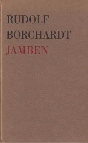Buch: Jamben, Borchardt, Rudolf, 1967, Ernst Klett Verlag, gebraucht, sehr gut