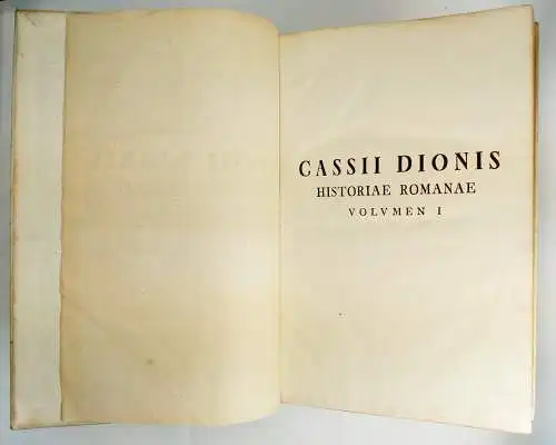 Buch: Cassii Dionis Historiae Romanae, Tom I + II. Ex Edit Reimari, 1750, Herold