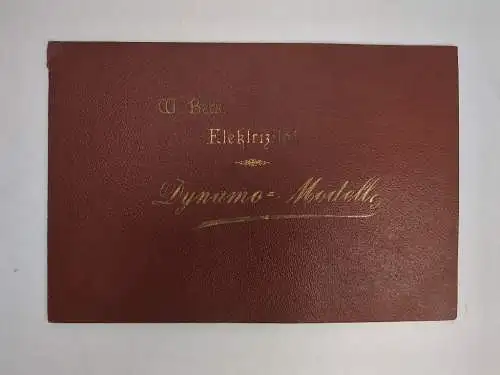 Buch: Elektrizität - Dynamo-Modell, W. Beck. Aufklappmodell eines Dynamos