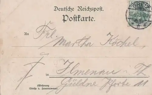 AK Greiz. Partie aus dem Fürstl. Park. ca. 1909, Postkarte. Ca. 1909