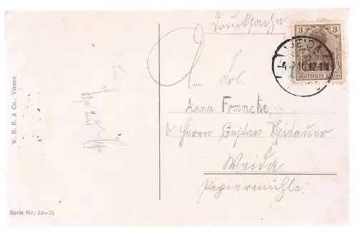 AK Herzlichen Glückwunsch zum Geburtstage, Postkarte. Geburstagskarte, ca. 1912