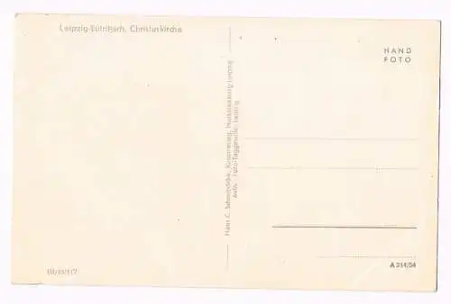 AK Christuskirche, Leipzig-Eutritzsch, Postkarte, gebraucht, gut