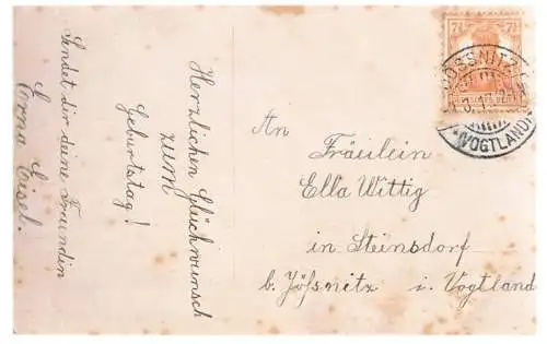 AK Herzlichen Glückwunsch zum Geburtstage, Postkarte. Geburstagskarte, Fo 278106