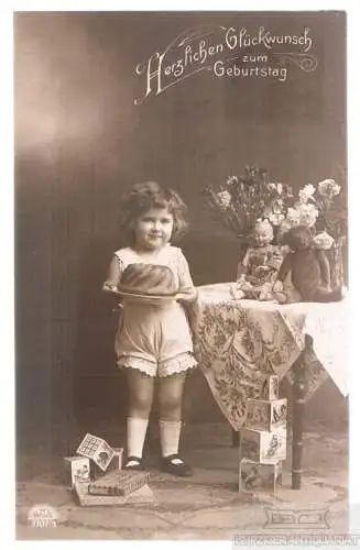 AK Herzlichen Glückwunsch zum Geburtstage, Postkarte. Geburstagskarte, Fo 278108