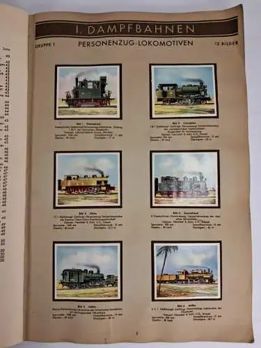 Sammelbilderalbum: Schienenwunder, vollständig, Luxuszüge, Schienenzepp's ...