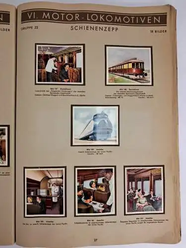 Sammelbilderalbum: Schienenwunder, vollständig, Luxuszüge, Schienenzepp's ...