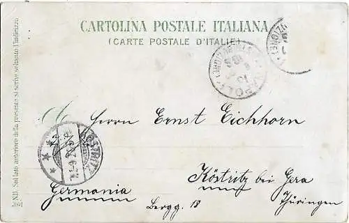 AK Napoli. Panorama da S. Martino. ca. 1920, Postkarte. Serien Nr, ca. 1920
