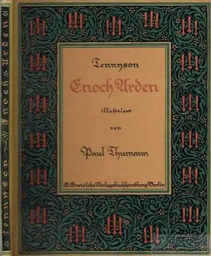 Buch: Enoch Arden, Tennyson, Alfred. 1912, G. Grote'sche Verlagsbuchhandlung