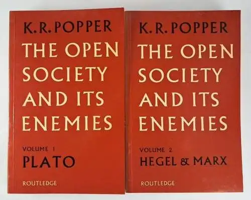 Buch: The Open Society and its Enemies 1+2, Popper, 2 Bände, 1980, Routledge