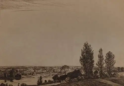 Originalradierung: Hermann Reifferschmied, 1925, Grafik, Landschaft, Cassierer