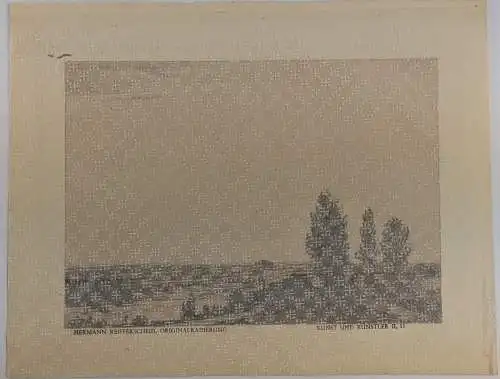 Originalradierung: Hermann Reifferschmied, 1925, Grafik, Landschaft, Cassierer