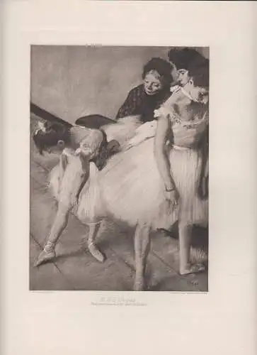 Gravur: Tänzerinnen bei der Toilette, Edgar Degas, Carl Sabo, Cassirer, 1912