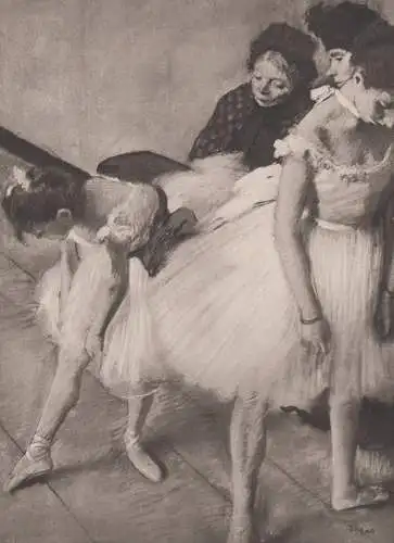Gravur: Tänzerinnen bei der Toilette, Edgar Degas, Carl Sabo, Cassirer, 1912