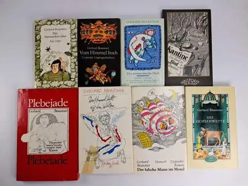 8 Bücher Gerhard Branstner: Plebejade, Kantine, Ochsenwette, Sternenkavalier ...