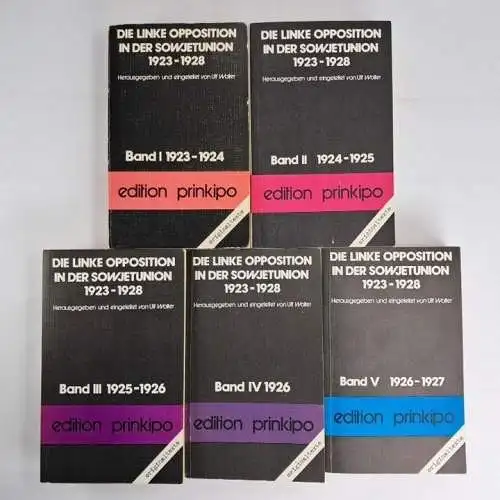 Buch: Die linke Opposition in der Sowjetunion 1-5, Olle & Wolter, Ed. Prinkipo