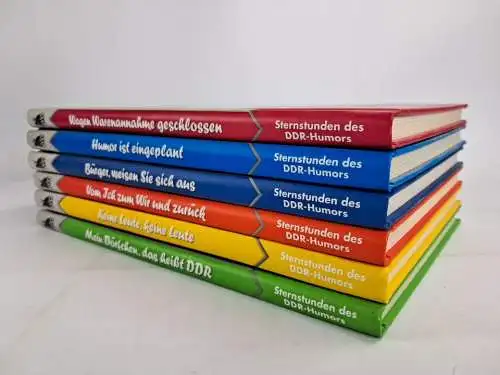 6 Bücher Sternstunden des DDR-Humors, Eulenspiegel, Mein Dörfchen heißt DDR ...