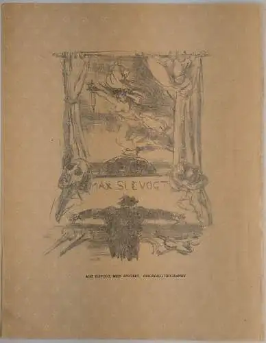 Original-Lithographie: Mein Konzert, Max Slevogt, um 1919