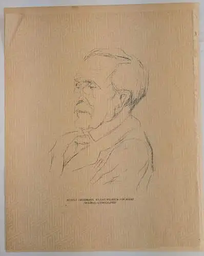 Original-Lithographie: Bildnis Wilhelm von Bodes, Grossmann, 1925, Cassirer