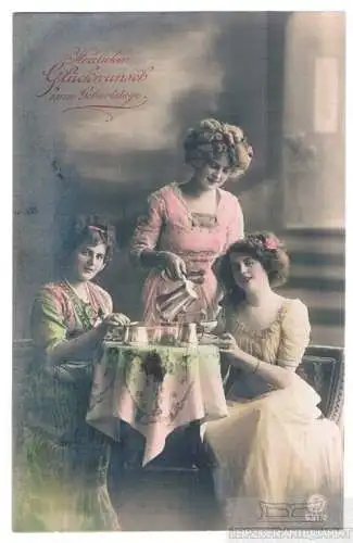 AK Herzlichen Glückwunsch zum Geburtstage, Postkarte. Geburstagskarte, Fo 278107